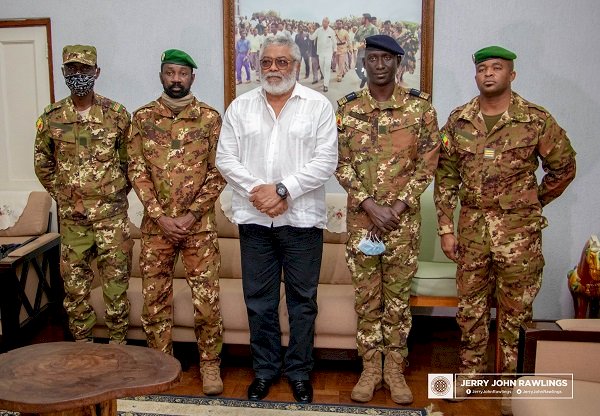 PHOTOS: Rawlings meets Mali Coup makers
